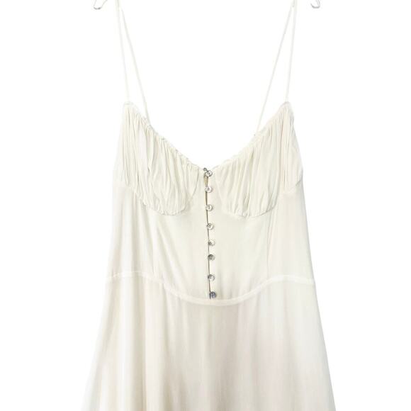 Reformation Harvest Dress in Ivory Size 16 - Picture 4 of 9